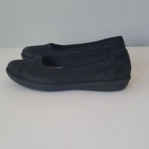 Cloudsteppers by Clarks Black Ayla Low Flat Shoes